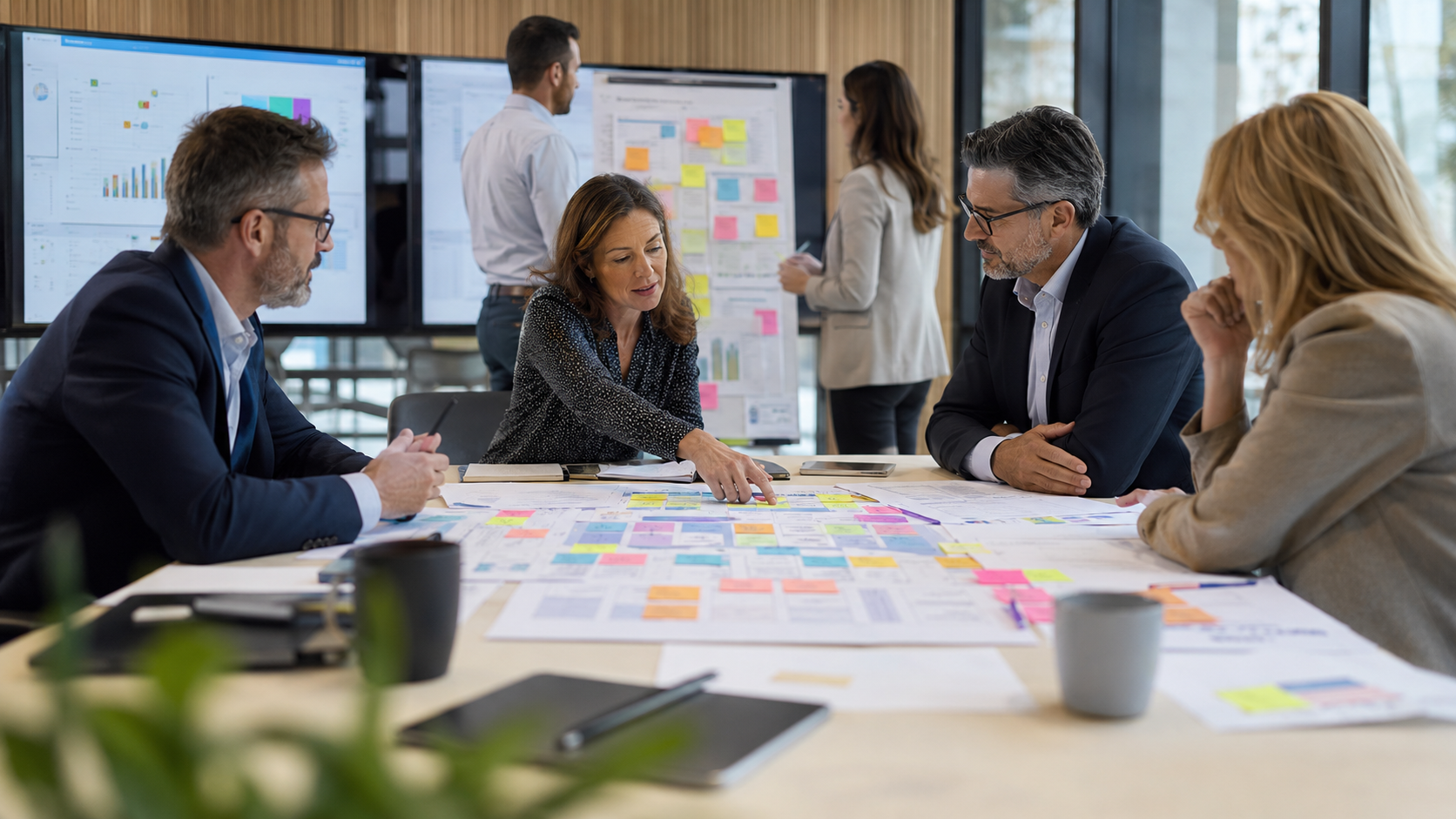 Workshop de diseño de una Escuela de Liderazgo con mapas, itinerarios y materiales estratégicos.